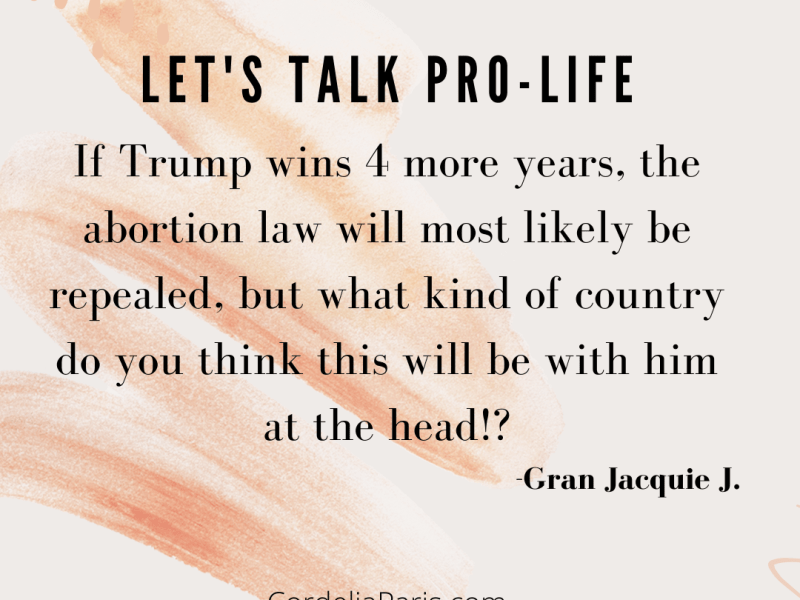 A Call to Vote: Pro Life? by Gran Jacquie.&nbsp;J
